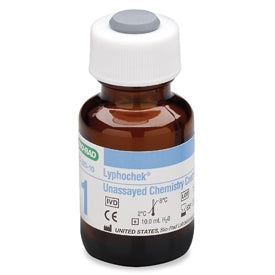 Bio-Rad Laboratories Lyphochek Unassayed Chemistry Control Multiple Analytes Level 1 50 X 10 mL - C-320-10