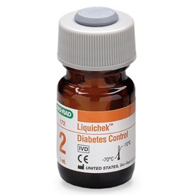 Bio-Rad Laboratories Liquichek Diabetes Management Test Control Hemoglobin A1c (HbA1c) Level 2 6 X 1 mL - 172