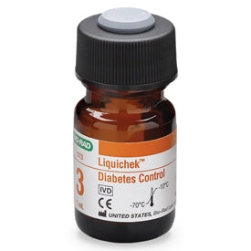 Bio-Rad Laboratories Liquichek Diabetes Management Test Control Hemoglobin A1c (HbA1c) Level 3 6 X 1 mL - 173