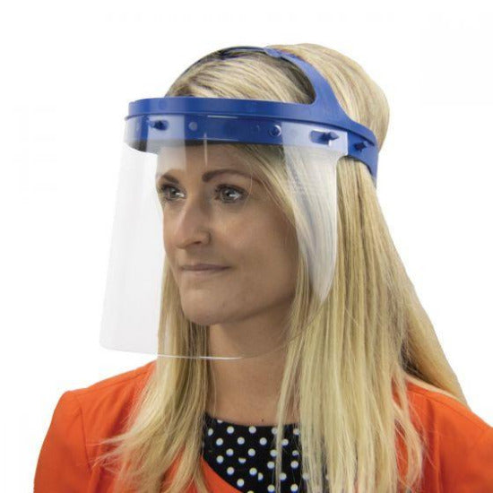 Double Strap Wide Face Shield