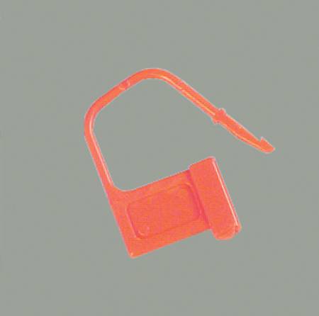 Health Care Logistics - Heavy-Duty Padlock Seal UnNumbered Red acetal Resin 7/8 X 1-3/8 Inch - 7802