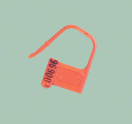 Health Care Logistics Health Care Logistics Heavy-Duty Padlock Seal Numbered Red Plastic 7/8 X 1-3/8 Inch - 7805