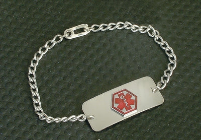 Health Care Logistics Patient ID Bracelet Medical Grade Clasp Closure Without Legend - 11250