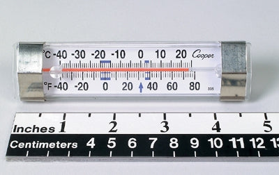 Health Care Logistics Horizontal Refrigerator / Freezer Thermometer Fahrenheit / Celsius -40° to +80°F (-40° to +25°C) Desk / Wall Mount Does Not Require Power - 16088