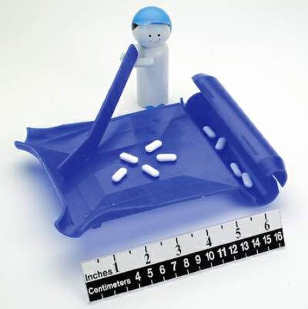 Health Care Logistics Ambidextrous Pill Counter 7-3/4 X 6-1/4 X 1-1/2 Inch, Polyethylene, With Spatula - 12261