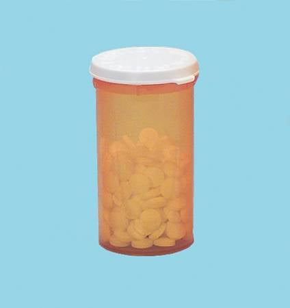 Health Care Logistics Friendly & Safe Prescription Vial 20 Dram Clear Amber - 572838