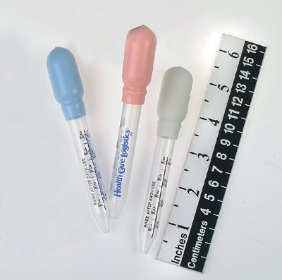 Health Care Logistics Medicine Dropper Plastic, Straight Tip, 5 mL / 1 Teaspoon - 7742P