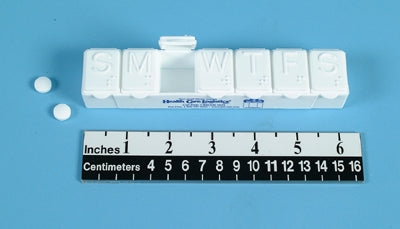 Health Care Logistics Pill Organizer Large 7 Day 1 Dose - 7756W-01