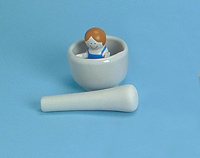Health Care Logistics HCL Mortar and Pestle Hand Operated White - 3401