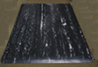 Health Care Logistics Health Care Logistics Anti-Fatigue Mat 2 X 3 Foot Black Vinyl / Nitrile Infused Sponge - 5754
