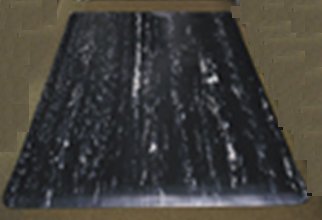 Health Care Logistics - Anti-Fatigue Floor Mat 2 X 3 Foot Black Vinyl / Nitrile Infused Sponge - 5754