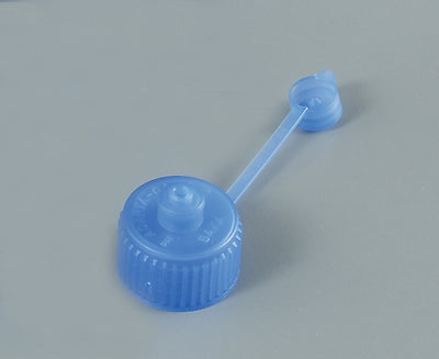 Health Care Logistics Bottle Adapter Cap Polyethylene Oral Medicine Dispensing Blue 28 mm / K For Standard Presription Bottles NonSterile - 8018-10