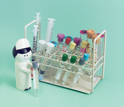 Health Care Logistics Test Tube Rack 32 Place 15.8 mm Beige 3 X 4-5/8 X 6 Inch - 7405