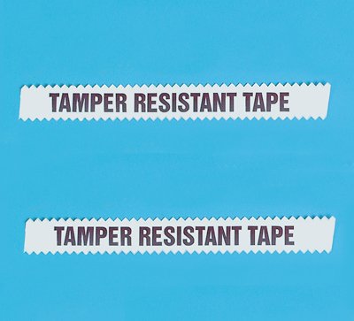 Health Care Logistics - Pre-Printed Label Auxiliary Label Clear Paper Tamper Resistant Tape Caution 1/2 Inch X 108 Foot - 8002