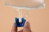 Health Care Logistics Additive Port Cap Polypropylene Snap Cap Light Blue For Baxter Viaflex Bags NonSterile - 4073