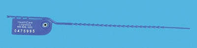 Health Care Logistics - Draw-Tight Seal Consecutively Numbered Blue HDPE / Acetal 7-7/8 Inch - 7953