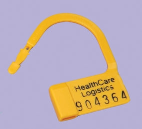 Health Care Logistics Health Care Logistics Heavy-Duty Padlock Seal Consecutively Numbered Yellow Polypropylene 1 X 1-1/2 Inch - 7637-10