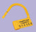 Health Care Logistics Health Care Logistics Heavy-Duty Padlock Seal Consecutively Numbered Yellow Polypropylene 1 X 1-1/2 Inch - 7637-10