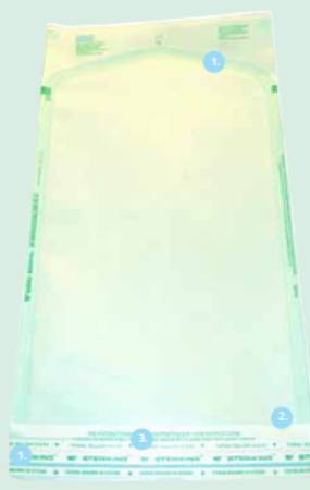 Healthmark Industries Steriking Sterilization Pouch EO Gas / Steam 10 X 15 Inch Transparent / White Self Seal Paper / Film - SS-T6