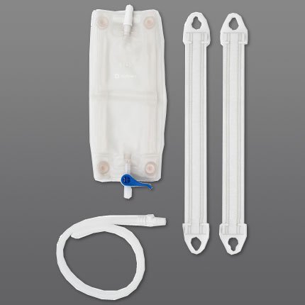 Hollister Urinary Leg Bag Kit Anti-Reflux Valve 900 mL Vinyl - 9655