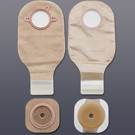 Hollister New Image Colostomy / Ileostomy Kit Two-Piece System 12 Inch Length 3-1/2 Inch Stoma Drainable - 19006