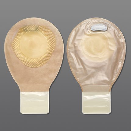 Hollister Pouchkins Ostomy Pouch One-Piece System 7 Inch Length Up to 2 Inch Stoma Drainable Flat, Trim To Fit - 3795