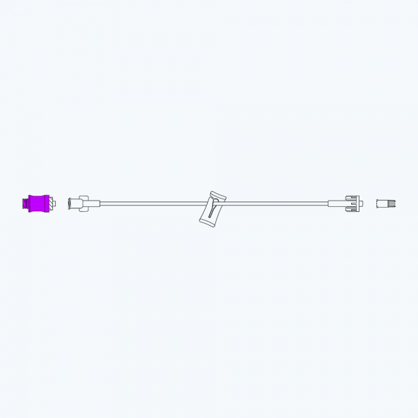 8″ – Extension Set w/ Needleless Valve