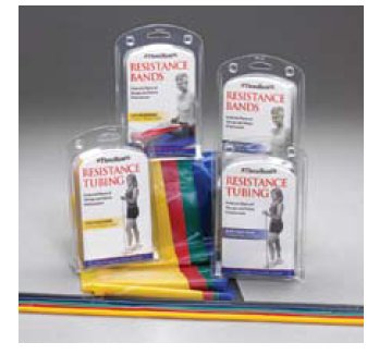 TheraBand - Exercise Resistance Tubing Set Yellow / Red / Green 50 Foot Length Easy Resistance - 21303