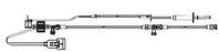ICU Medical Pressure Monitoring Kit 72 Inch Primary Tubing, 12 Inch Extension Tubing, 3 ml / hr Squeeze Flush Device, Single Line, Microdrip Chamber, Disposable Transducer, Two 3 Way Stopcock Transpac IV - 425850405