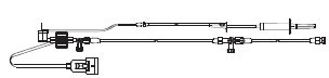 ICU Medical Pressure Monitoring Kit 72 Inch Primary Tubing, 12 Inch Extension Tubing, 3 ml / hr Squeeze Flush Device, Single Line, Microdrip Chamber, Disposable Transducer, Two 3 Way Stopcock Transpac IV - 425850405