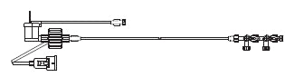 ICU Medical Pressure Monitoring Kit 24 Inch Tubing, 3 ml / Hr Squeeze Flush Device, Neonatal, Disposable Transducer, Two 3 Way Lipid Resistant Polysulfone Stopcock Transpac IV - 425860405