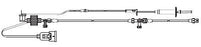 ICU Medical Pressure Monitoring Kit 60 Inch Primary Tubing, 12 Inch Extension Tubing, 3 ml / Hr Squeeze Flush Device, Single Line, Microdrip Chamber, Disposable Transducer, Two 3 Way Stopcock - 426320405