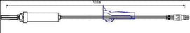 ICU - Primary IV Administration Set 20 Drops / mL Drip Rate 78 Inch Tubing 3 Ports - B9924