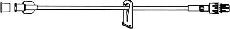 ICU Medical Extension Set 9 Inch Tubing 0.32 mL Priming Volume DEHP-Free - B1068
