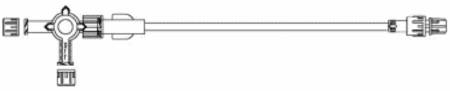ICU Medical Extension Set 22 Inch Tubing DEHP-Free - B4012