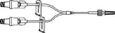 ICU Medical Extension Set 5 Inch Tubing 0.44 mL Priming Volume DEHP-Free - B9027