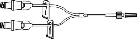ICU Medical Extension Set 5 Inch Tubing 0.44 mL Priming Volume DEHP-Free - B9027