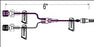 ICU Medical Extension Set 6 Inch Tubing 0.5 mL Priming Volume DEHP-Free - B1001