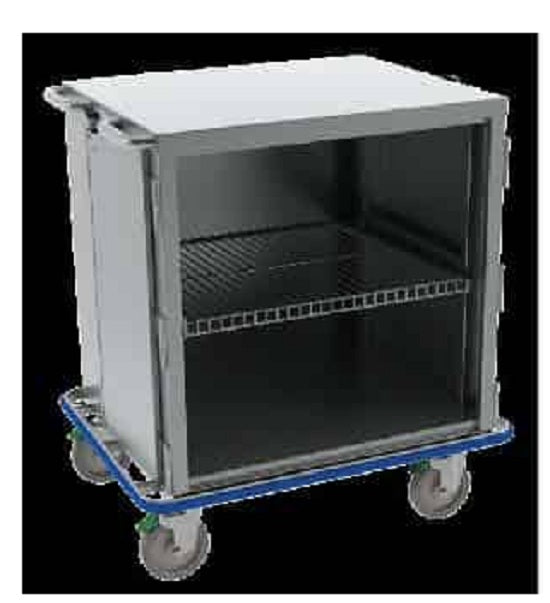 Cari-All Healthcare Closed Case Cart 26.5 X 30.25 X 48.75 Inch Cabinet Size, 27.5 X 39 X 54 Inch Overall Size - CCWB244439-1WSR