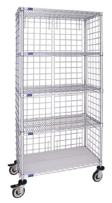 Cari-All Healthcare Shelving Unit 5 Shelves Chrome - 856CH-5