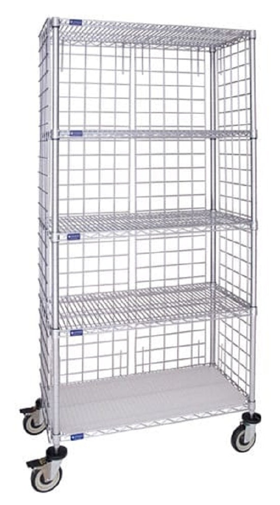 Cari-All Healthcare Shelving Unit 5 Shelves Chrome - 856CH-5