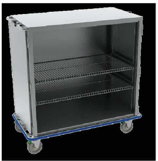 Cari-All Healthcare Closed Case Cart 26.5 X 45.25 X 48.75 Inch Cabinet Size, 27.5 X 54 X 54 Inch Overall Size - CCWB244454-2WSR