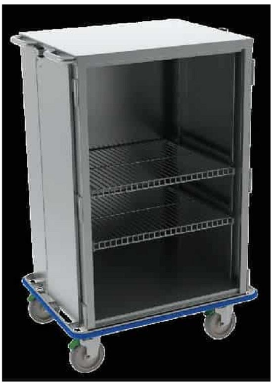 Cari-All Healthcare Medical Case Cart Stainless Steel 2 Shelf - CCWB242654-2WSR