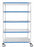 Cari-All Healthcare Shelving Unit 5 Shelves Chrome - 856CH-5