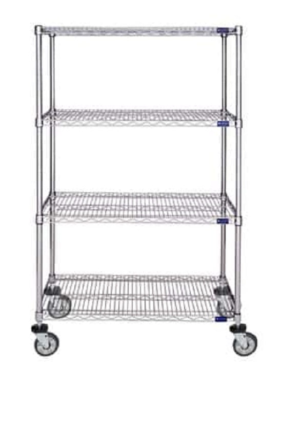 Cari-All Healthcare SHELVING UNIT, W/CASTERS 48'X24"X74" - B457CH