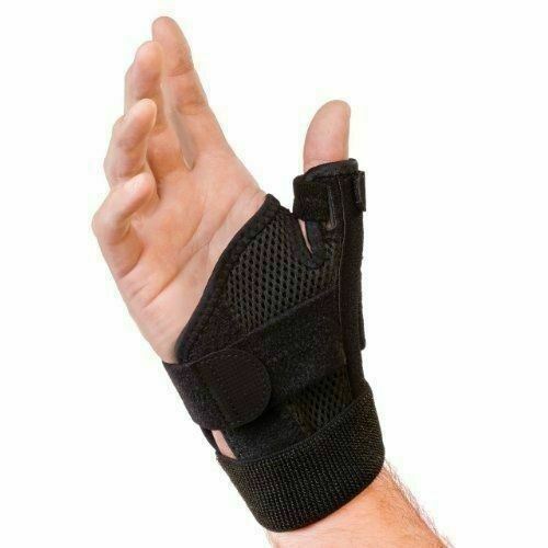 Mueller Sports Medicine Mueller Sport Care Thumb Stabilizer Wraparound Left or Right Hand Black One Size Fits Most - 62712