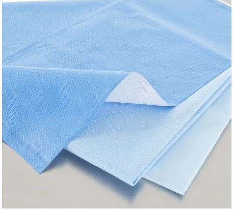 O&M Halyard Inc H300 HALYARD* QUICK CHECK* Sterilization Wrap White / Blue 54 X 54 Inch Dual Layer SMS Polypropylene - 34182