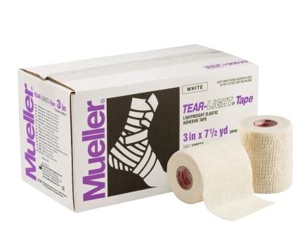 Mueller Sports Medicine Tear-Light Tape Athletic Tape 3 Inch X 5 Foot White NonSterile - 130623