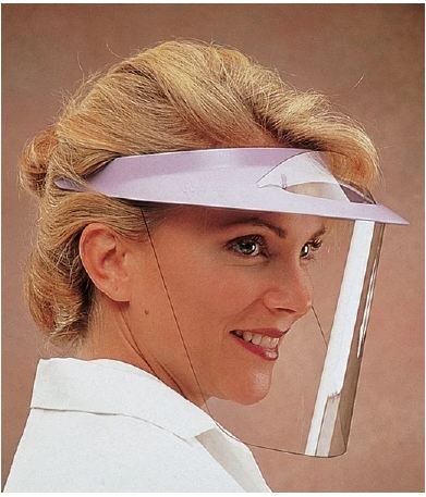 Op-D-Op Op d Op II Face Shield Kit One Size Fits Most Full Length Antifog Reusable NonSterile - 355DK-BL