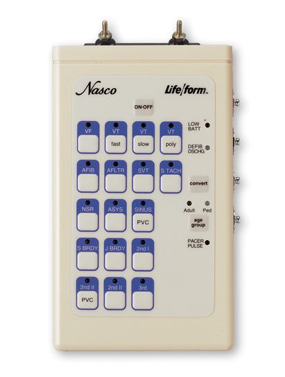 Nasco SIMULATOR, ECG INTERACTIVE W/POST DEFIBRILLATOR/PACING - LF03670